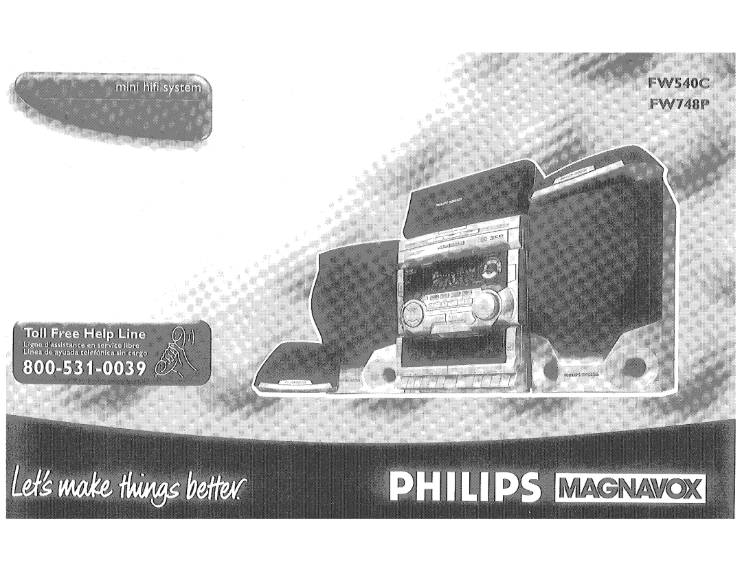 Philips FW748C, FW540C manual 