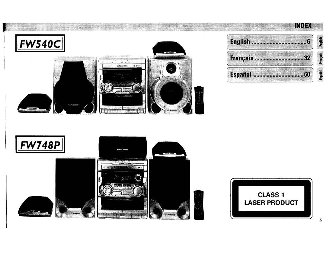 Philips FW748C, FW540C manual 