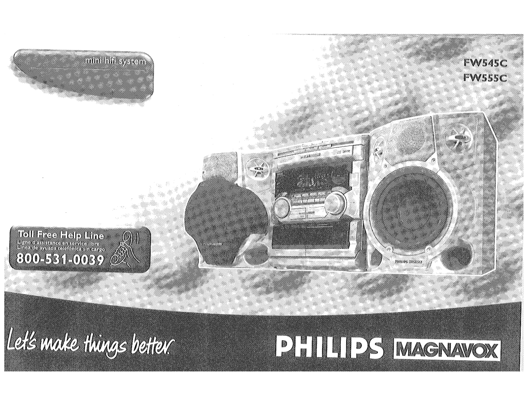 Philips FW555C, FW545C manual 