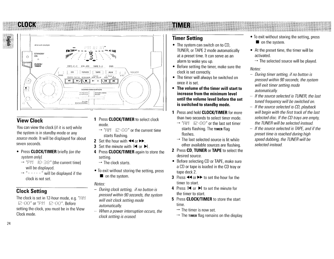 Philips FW545C, FW555C manual 