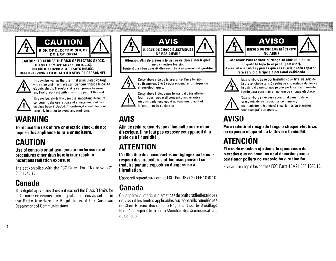 Philips FW545C, FW555C manual 