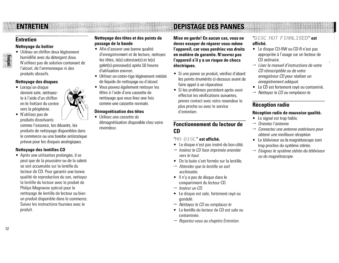 Philips FW545C, FW555C manual 