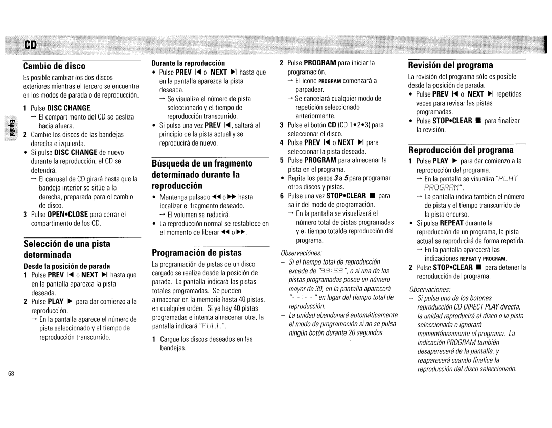 Philips FW545C, FW555C manual 