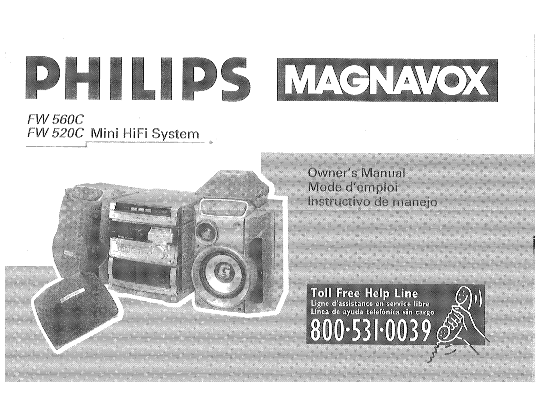 Philips FW520C, FW560C manual 