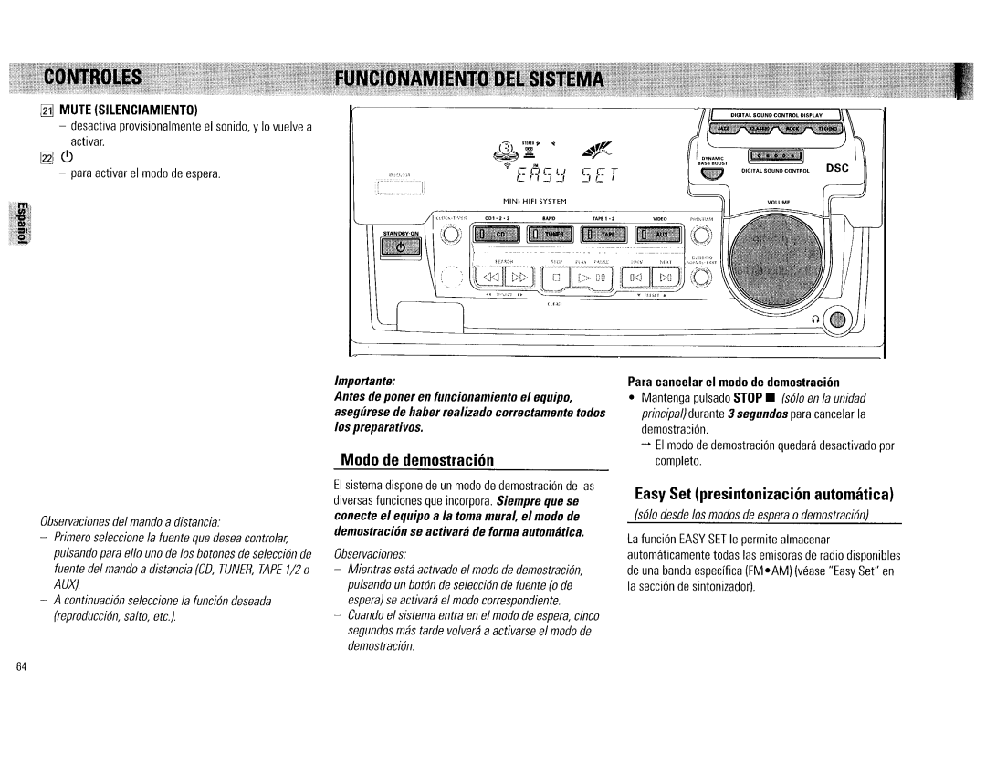 Philips FW560C, FW520C manual 