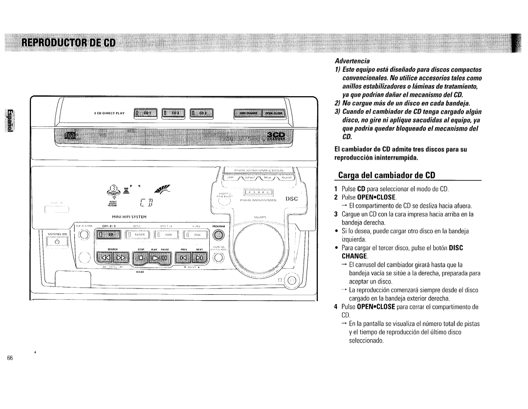 Philips FW560C, FW520C manual 