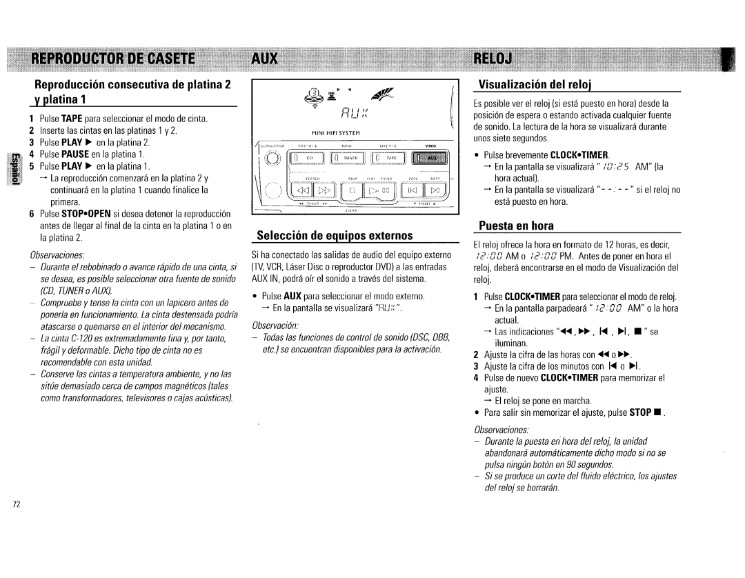 Philips FW560C, FW520C manual 