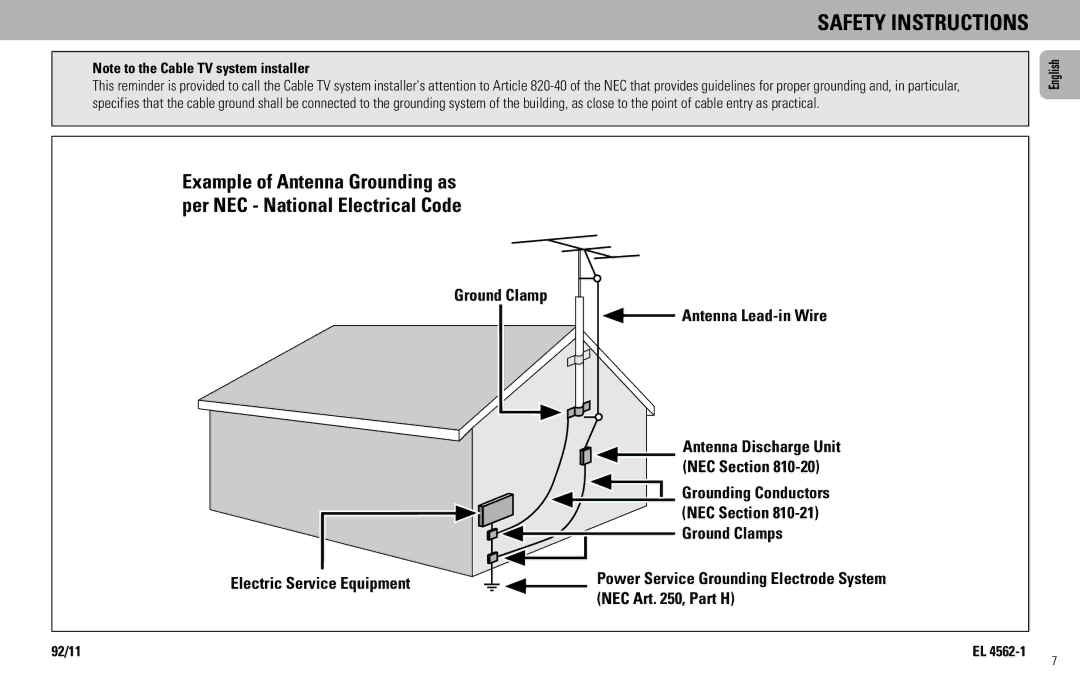 Philips FW585C manual Safety Instructions 