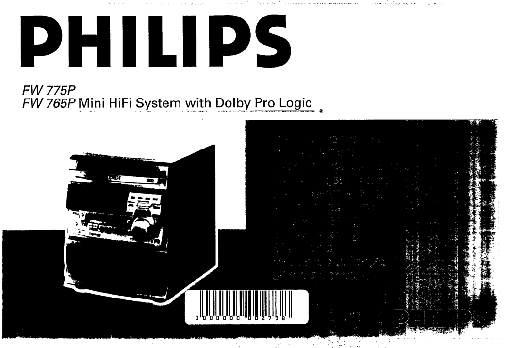 Philips FW765P, FW775P manual 