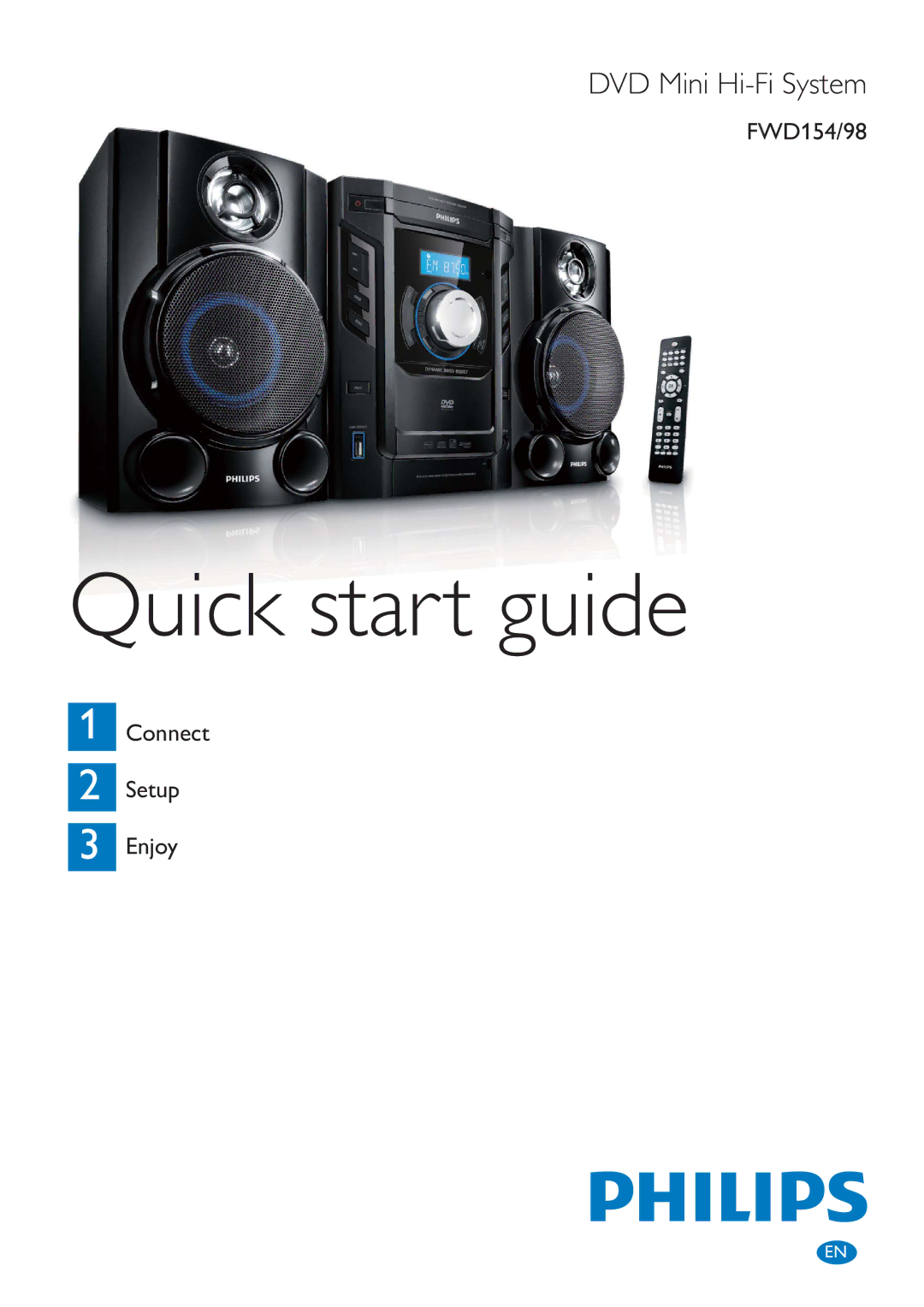 Philips FWD154/98 quick start Quick start guide 