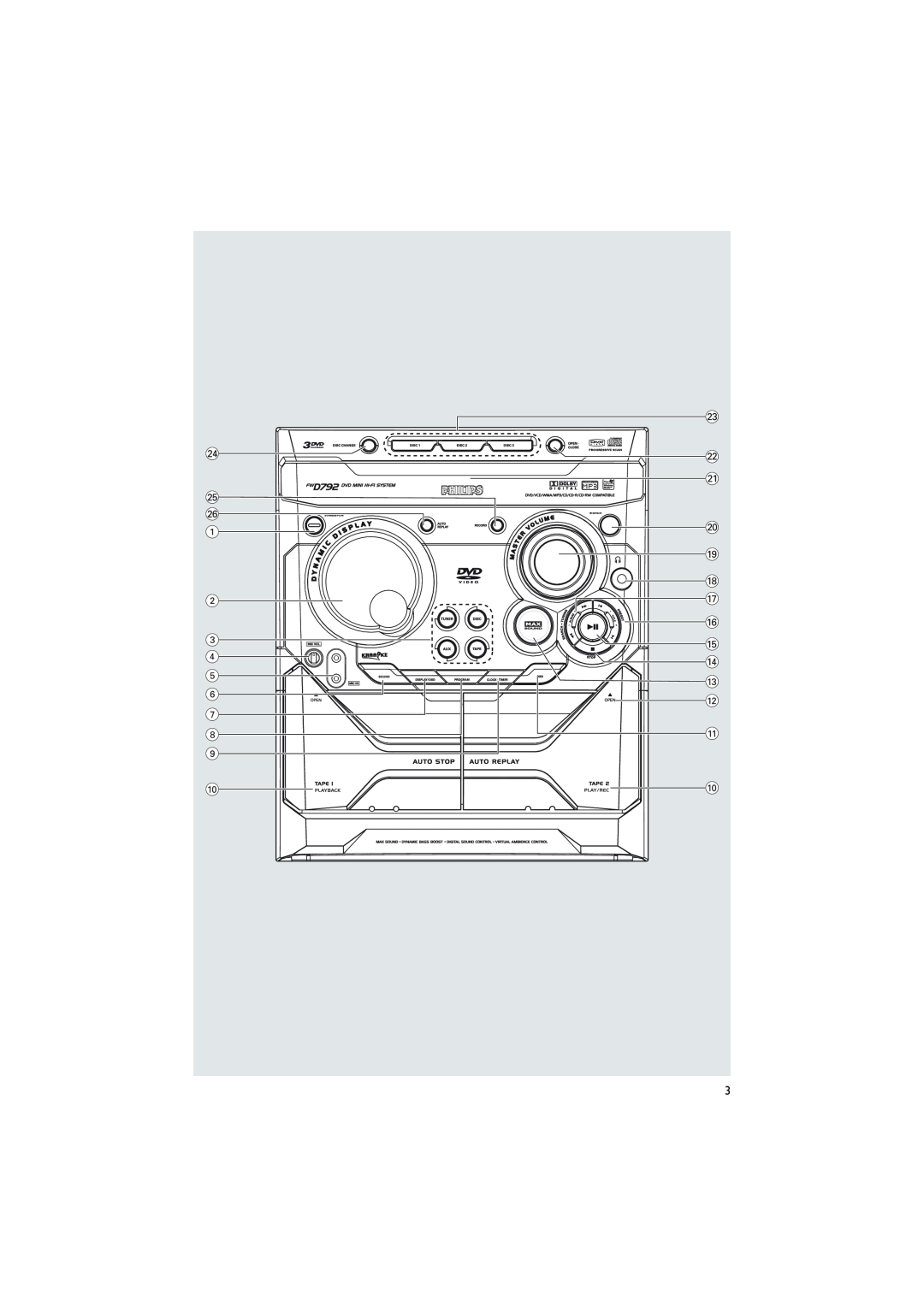 Philips FWD792 user manual 