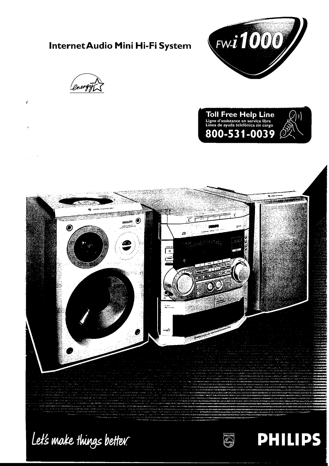 Philips FWI1000 manual 