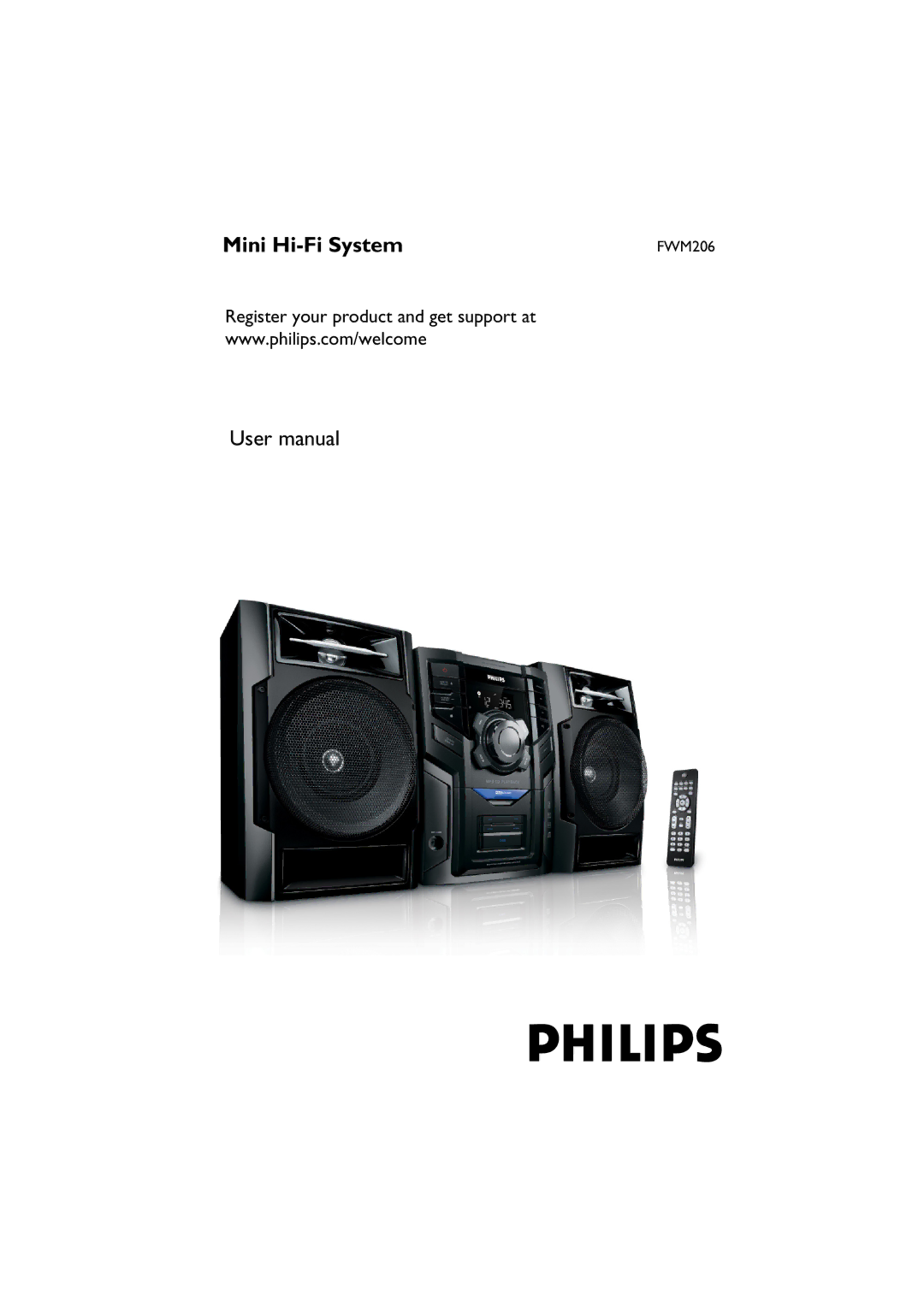 Philips FWM206 user manual Mini Hi-Fi System 