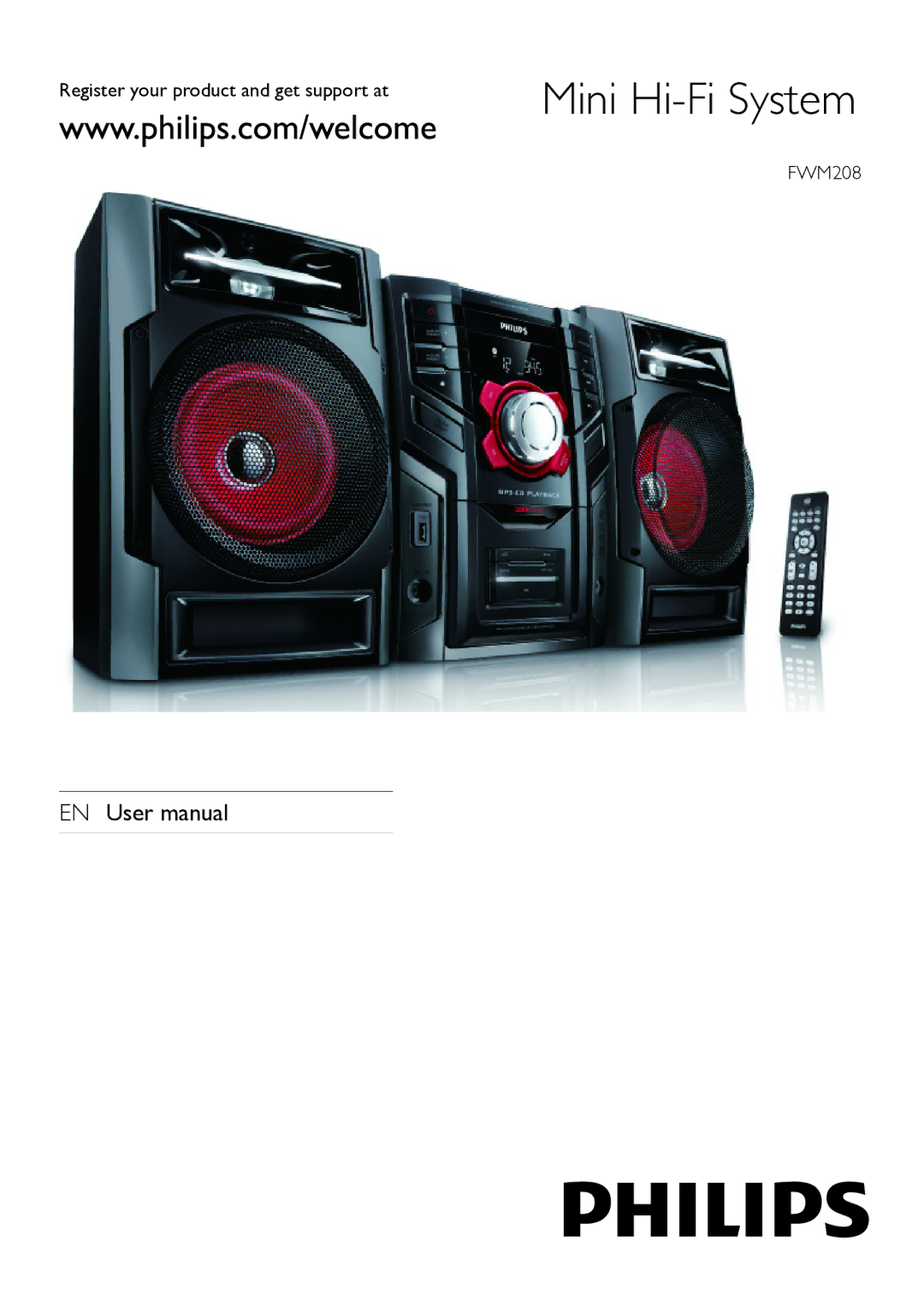 Philips FWM208 user manual Mini Hi-Fi System 