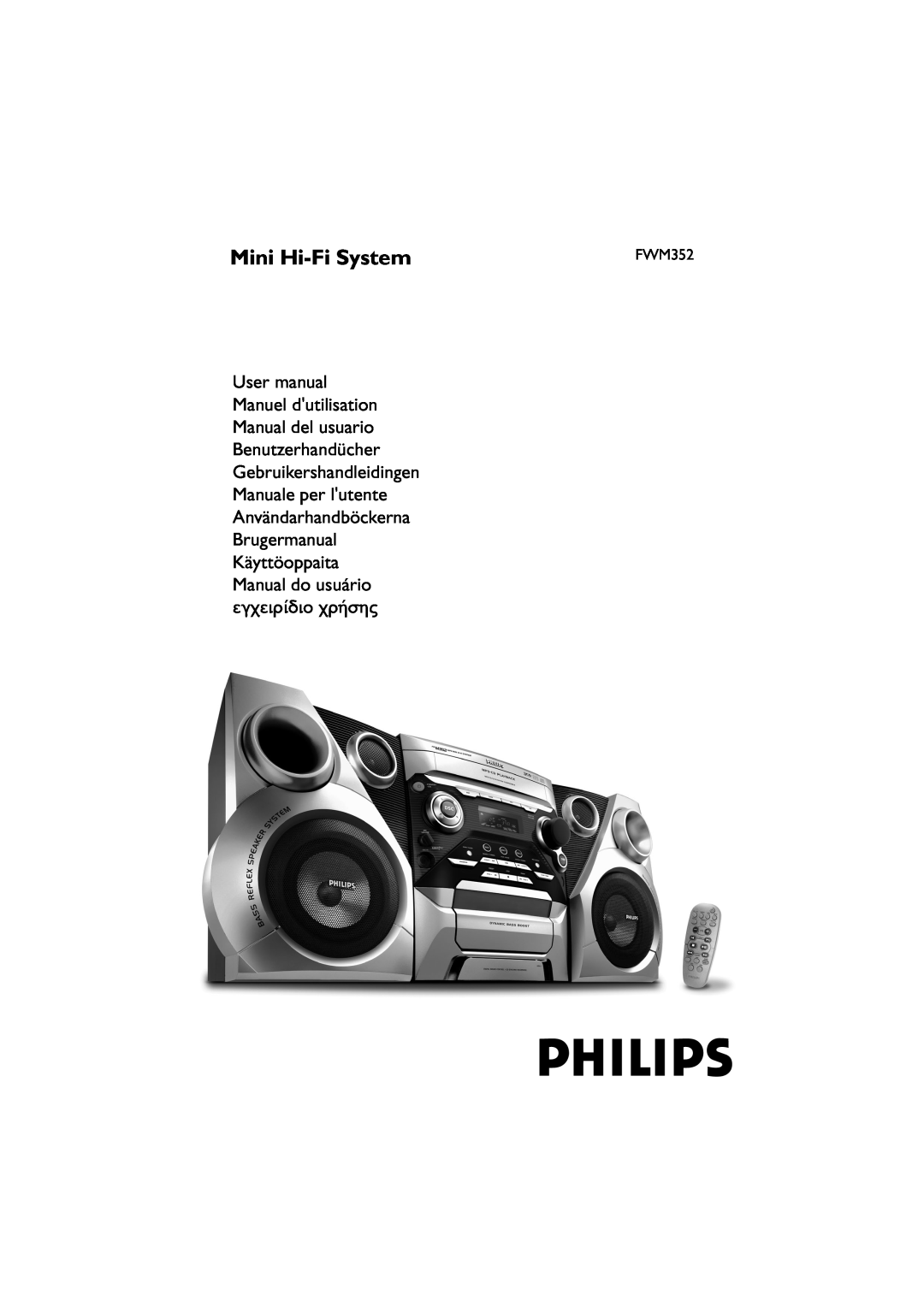 Philips FWM352 user manual Mini Hi-FiSystem, Manual do usuário 