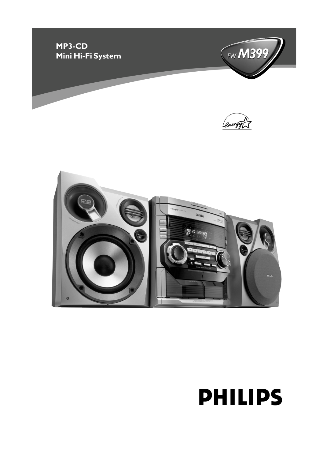 Philips FWM399 manual FW M399, MP3-CD, Mini Hi-FiSystem 