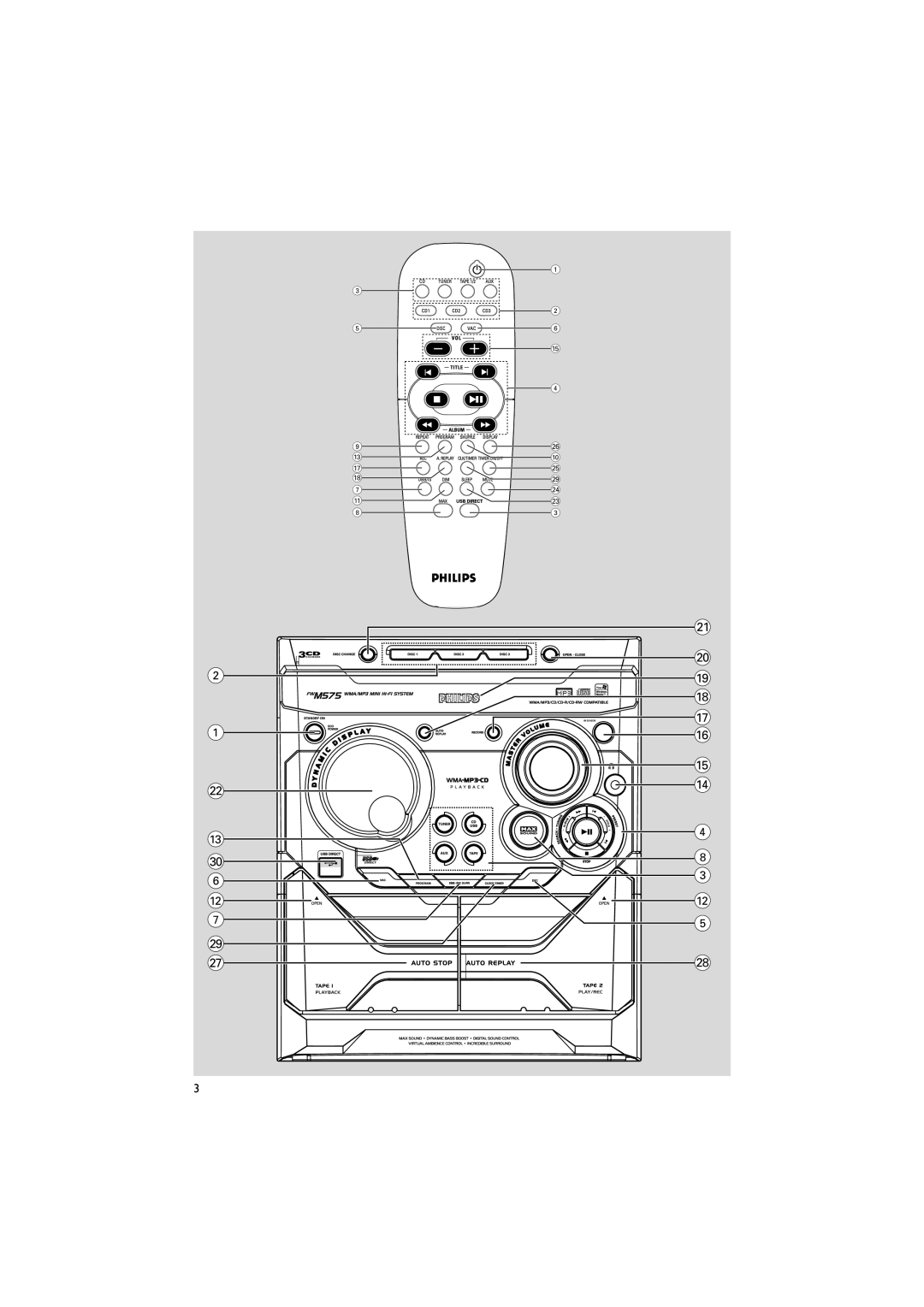 Philips FWM575/37B owner manual 