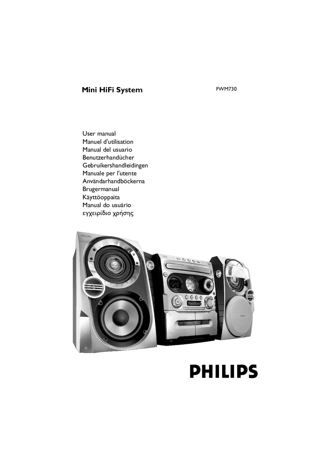 Philips FWM730 user manual Mini HiFi System, Manual do usuário 