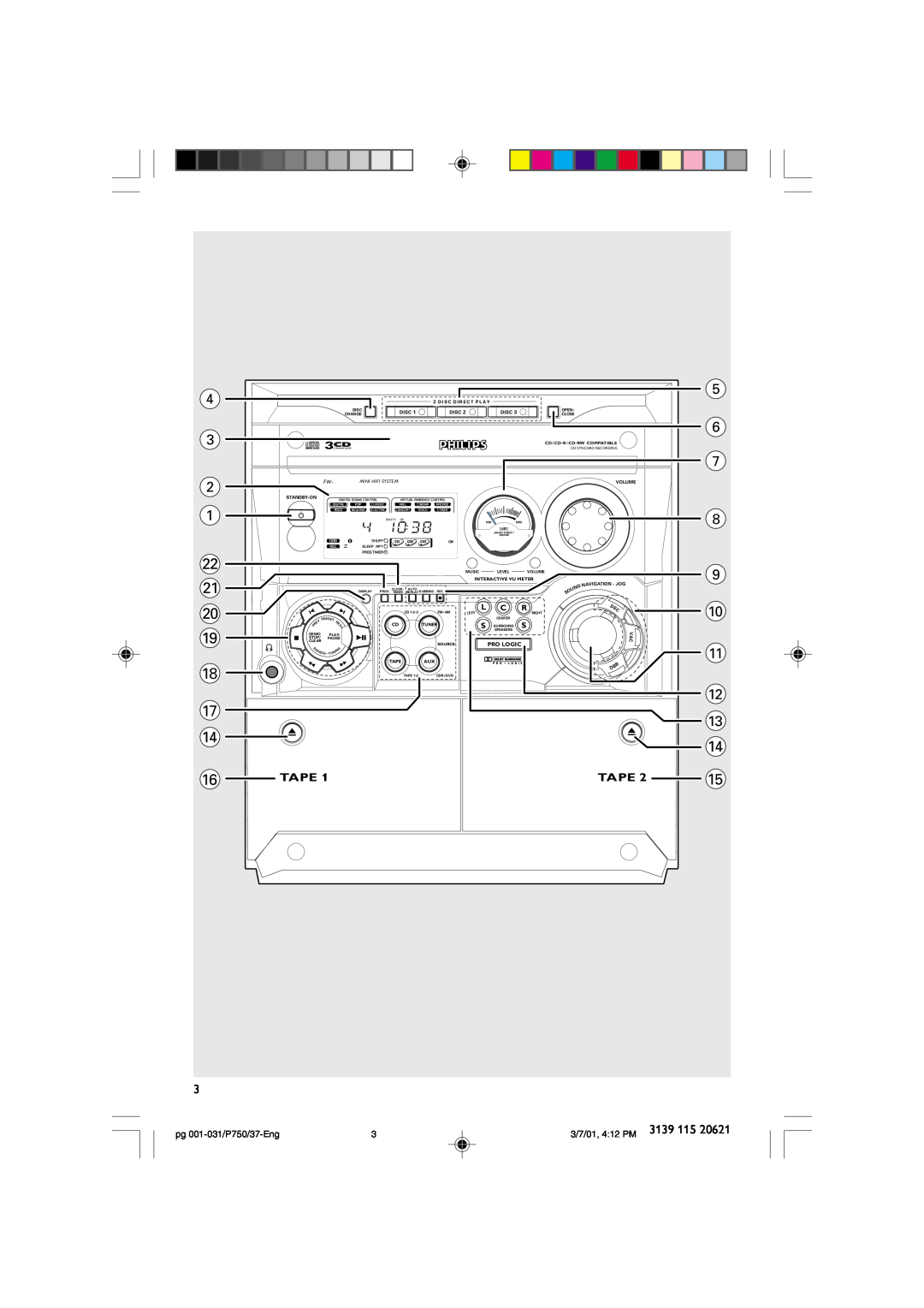 Philips FWP750 manual 
