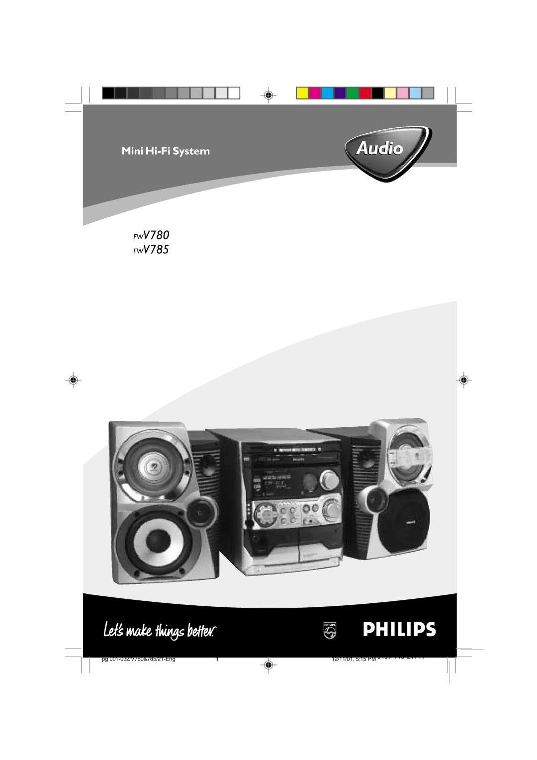 Philips FWV785, FWV780 manual Audio 