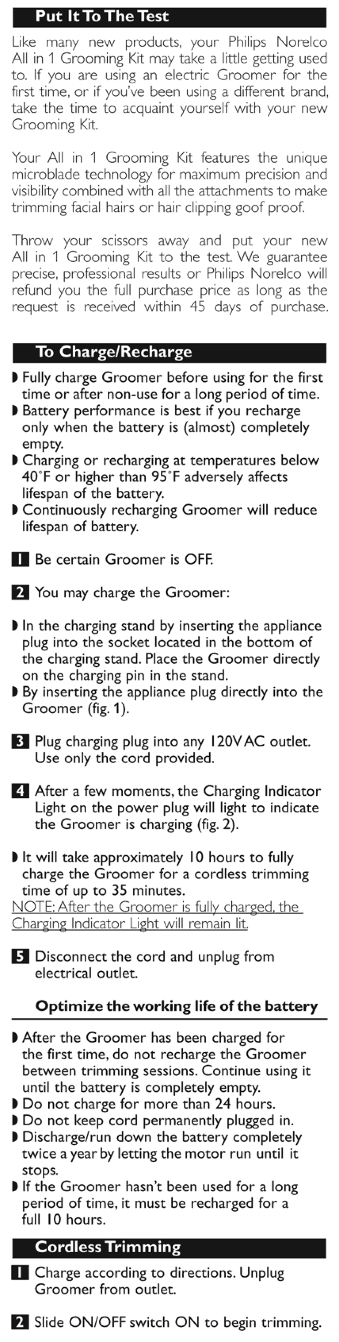 Philips G480 manual 