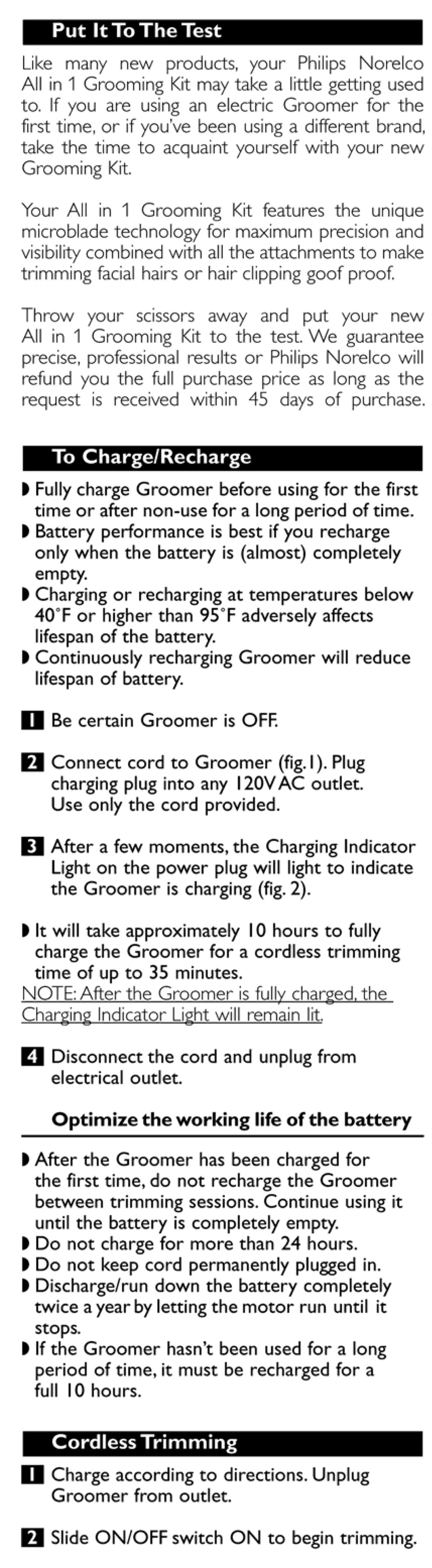 Philips G485/30 manual 