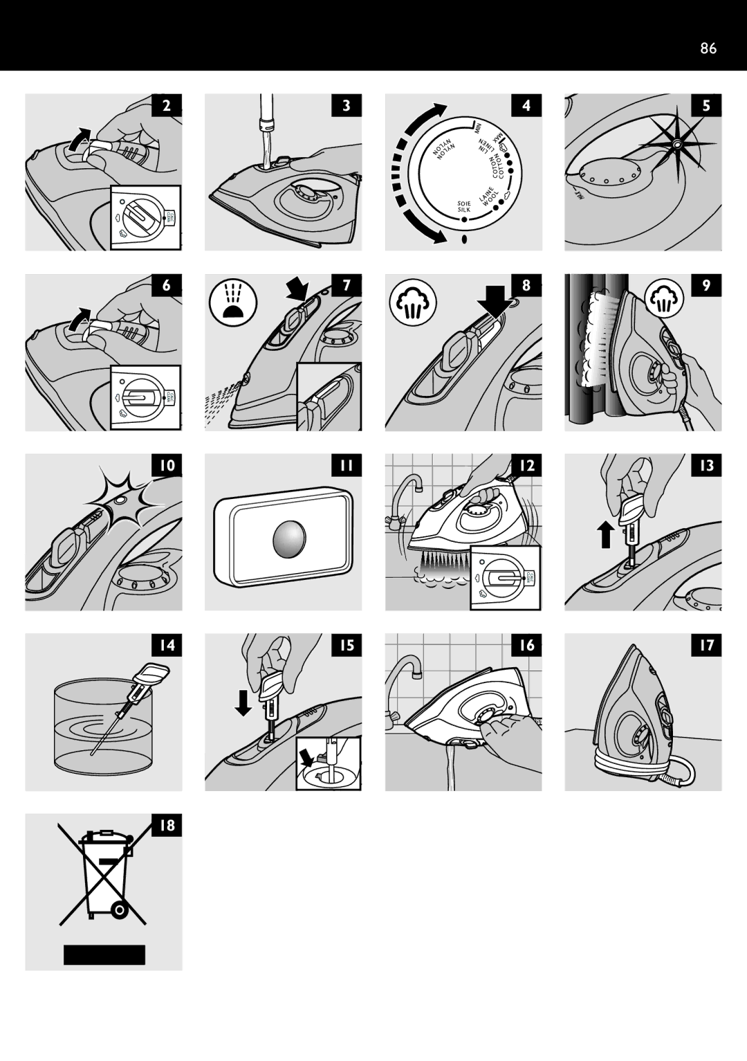 Philips GC1702, GC1830, GC1820, GC1815, GC1814, GC1720, GC1703, GC1710, GC1701, GC1705 manual 