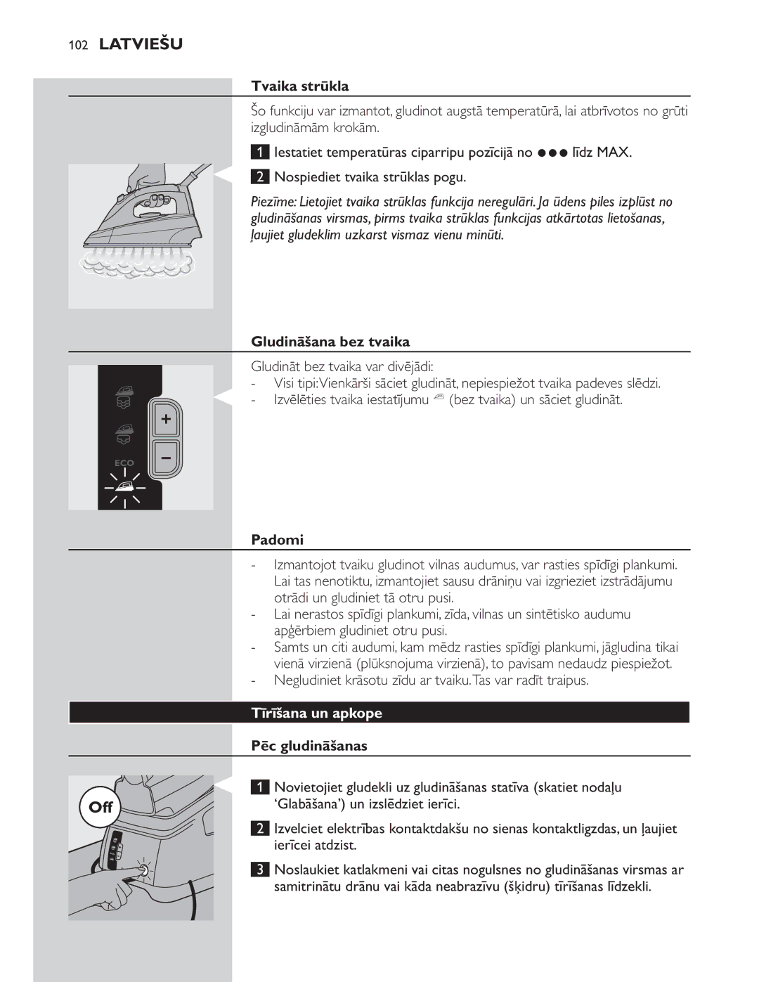 Philips GC8300 Series manual 102 