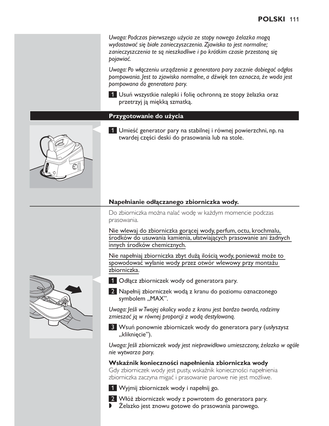 Philips GC8300 Series manual Prasowania 