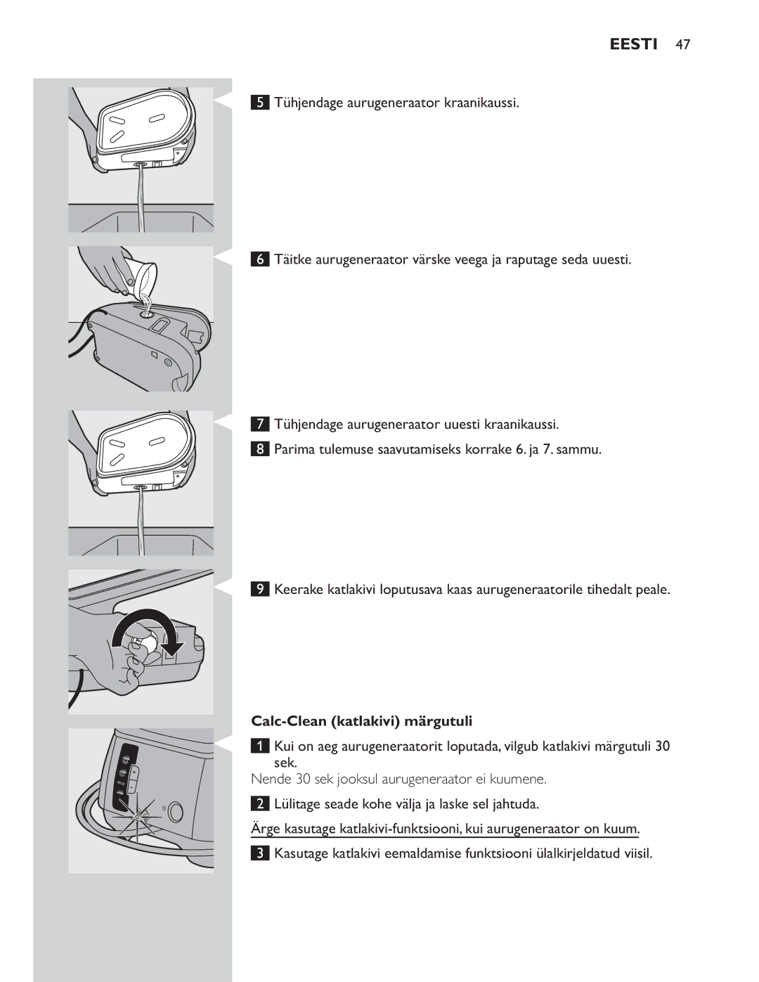 Philips GC8300 Series manual 