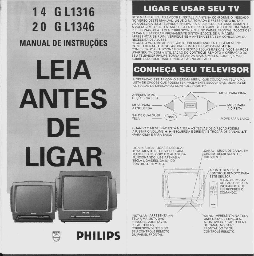 Philips GL1316, GL1346 manual 