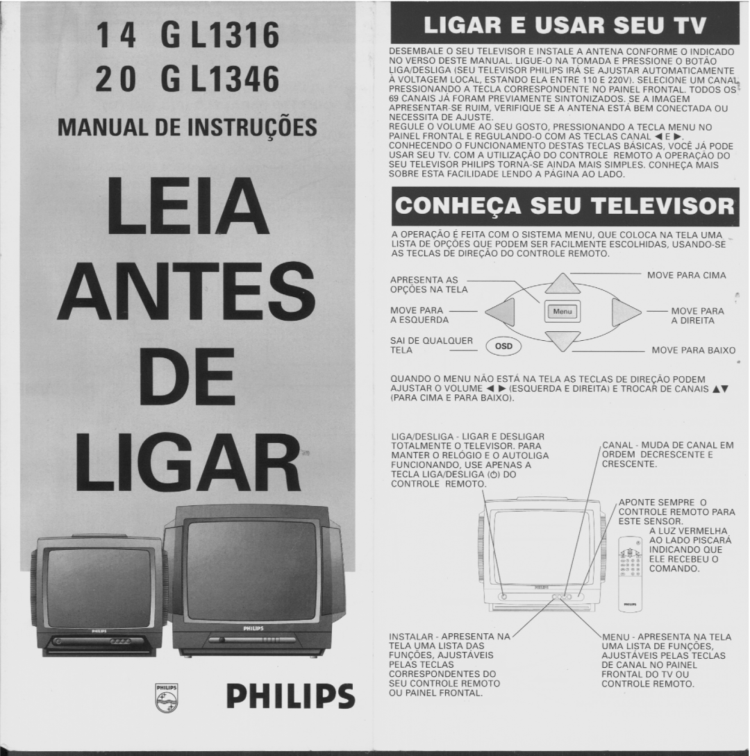 Philips GL1316, GL1346 manual 