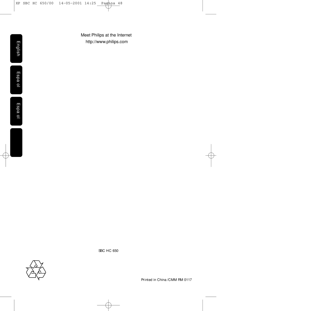 Philips HC650 manual Meet Philips at the Internet 