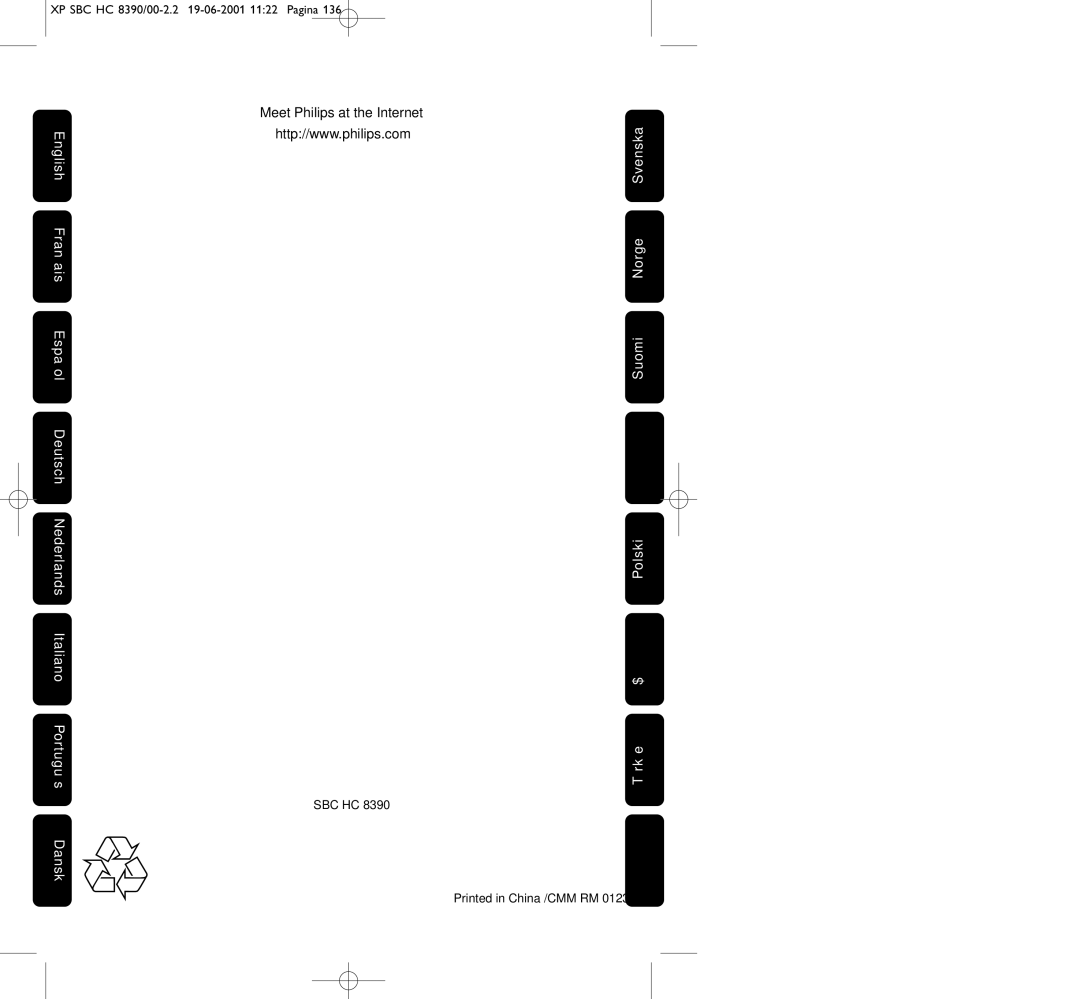 Philips HC8390 manual Meet Philips at the Internet 