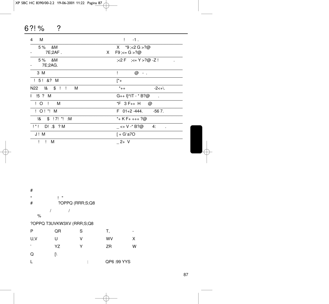 Philips HC8390 manual Теxнические xаpактеpистики, Пpавила 