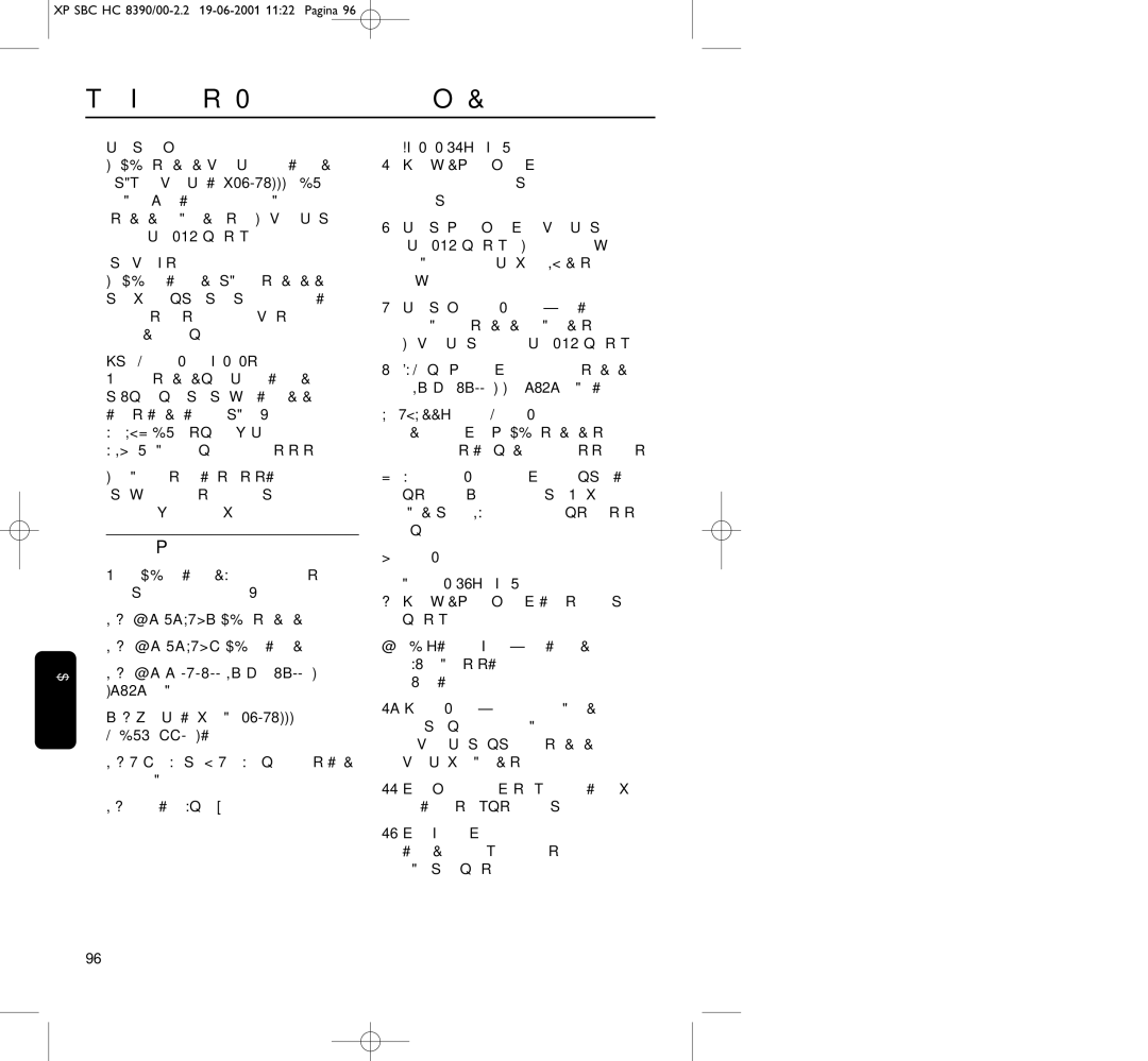 Philips HC8390 manual Általános tudnivalók, Kezelőgombok, Alaptartozékok 