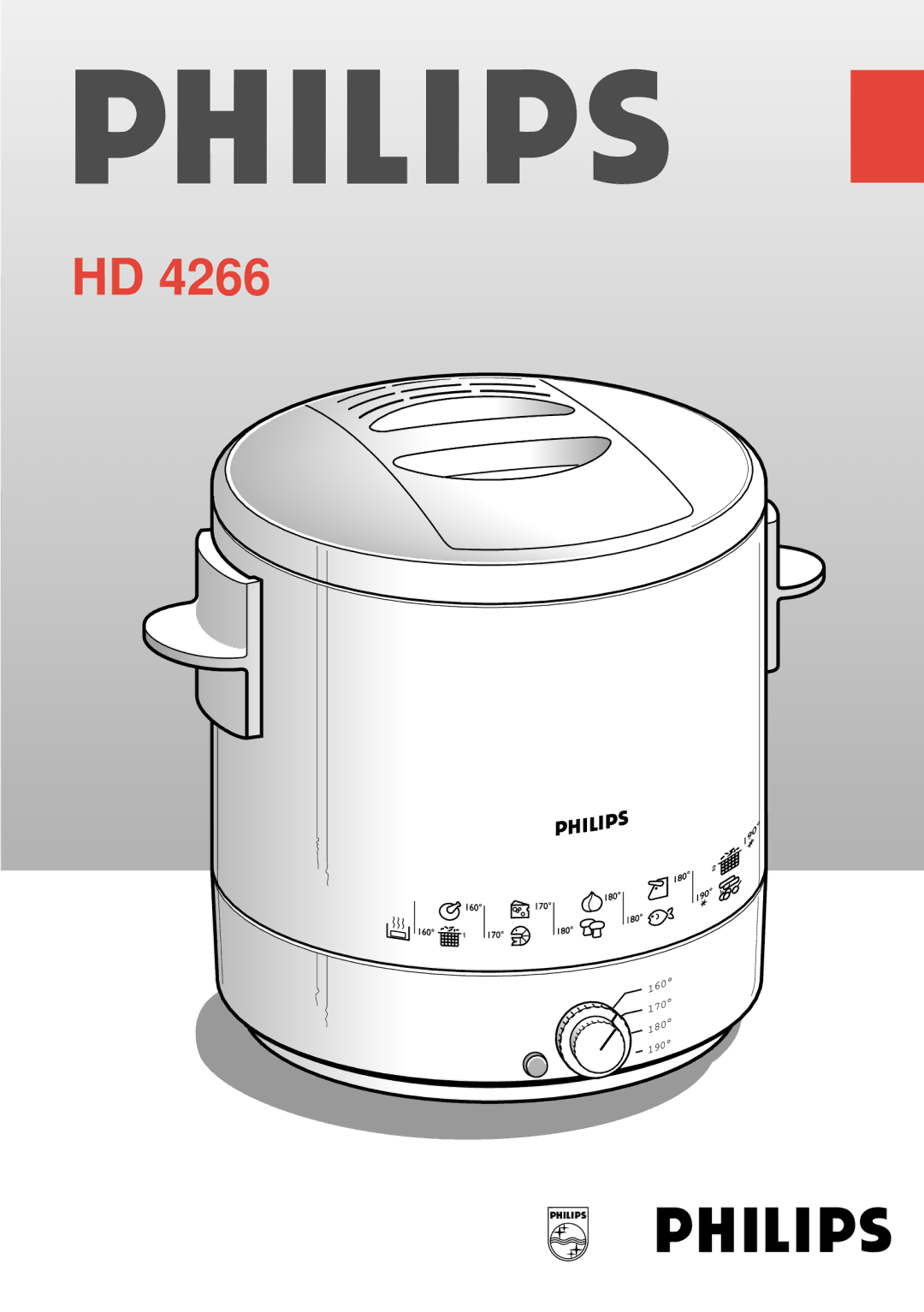 Philips HD 4266 manual 160 170 180 