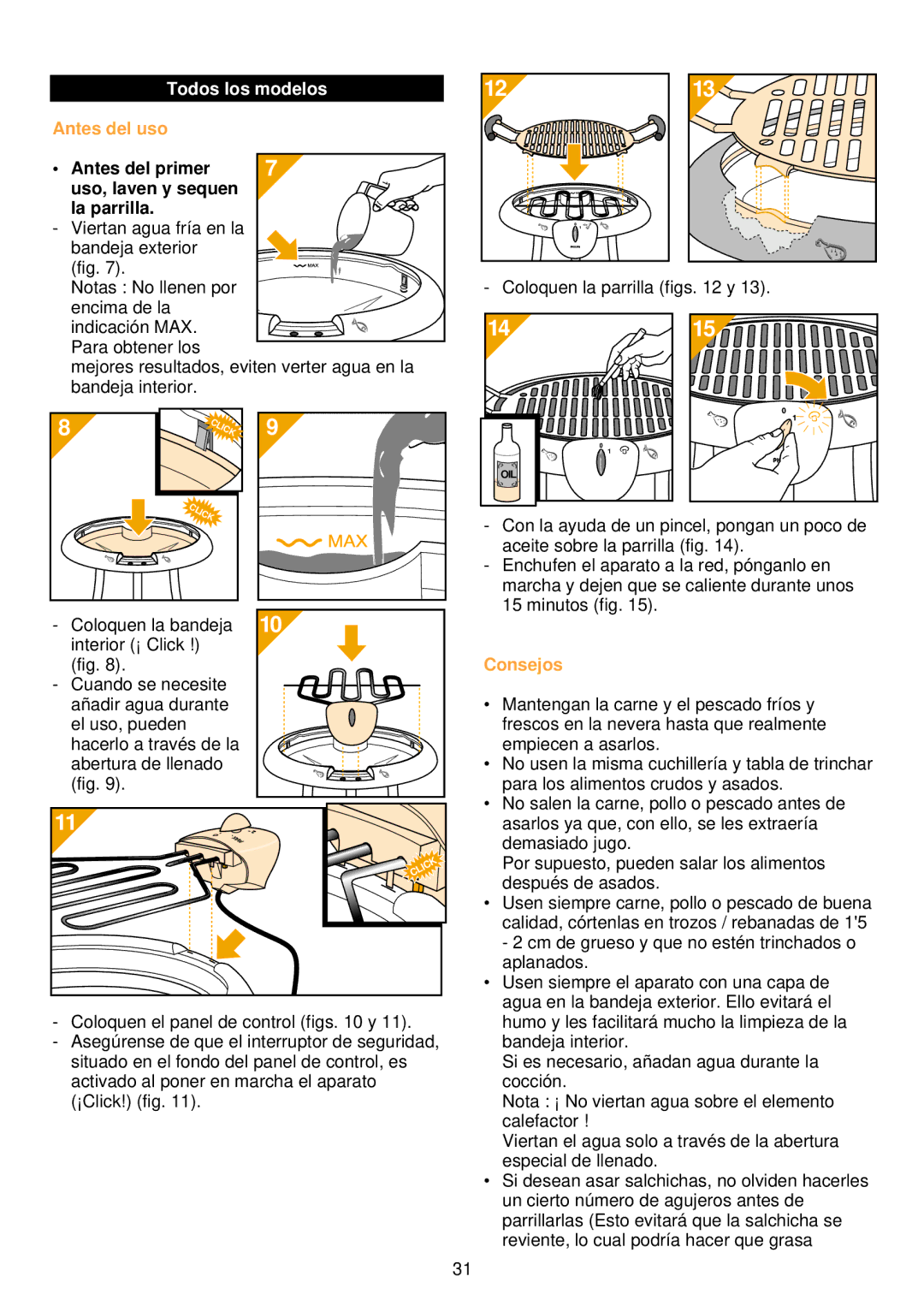 Philips HD 4435/36/37, HD 4485/86/87 manual Todos los modelos, Antes del uso, Consejos 