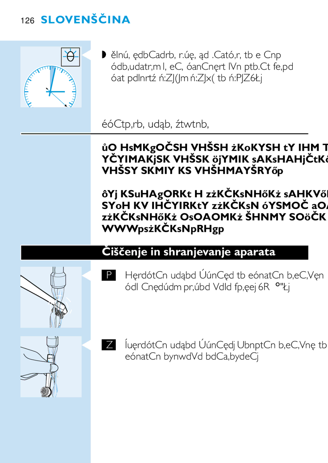 Philips HD 650 manual Optimalna zobna higiena, Čiščenje in shranjevanje aparata 