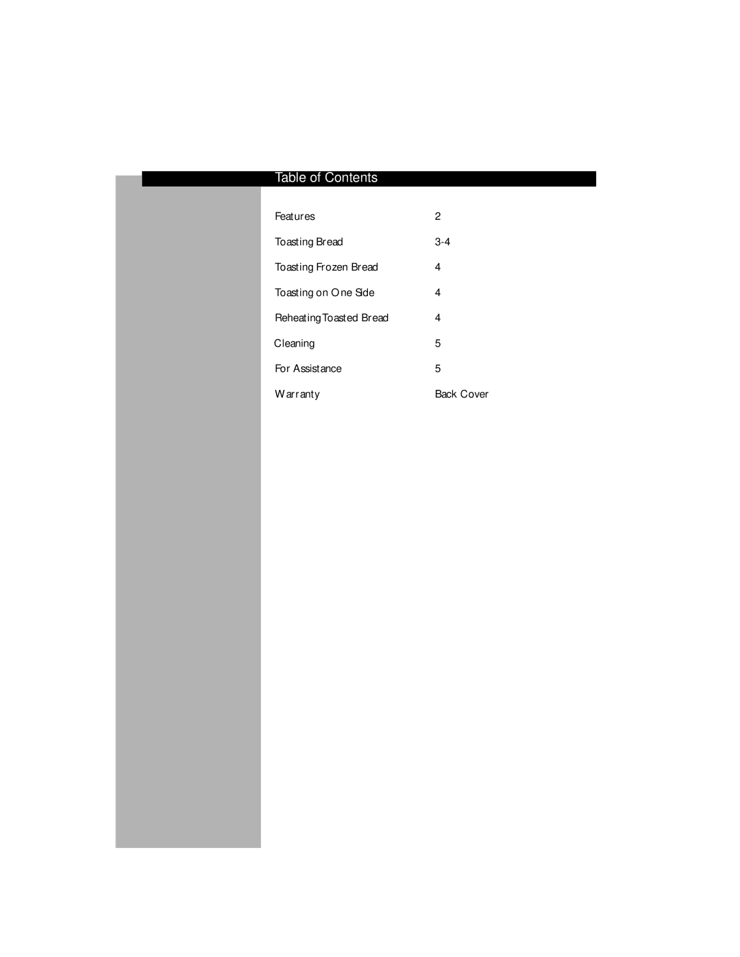 Philips HD2528, HD2548 manual Table of Contents 