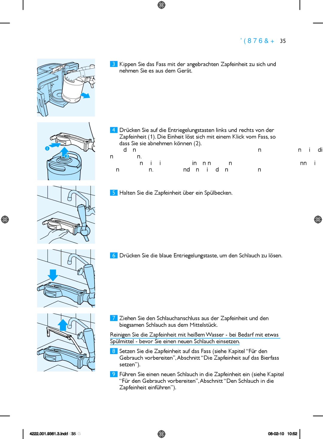 Philips hd3620 manual Deutsch 