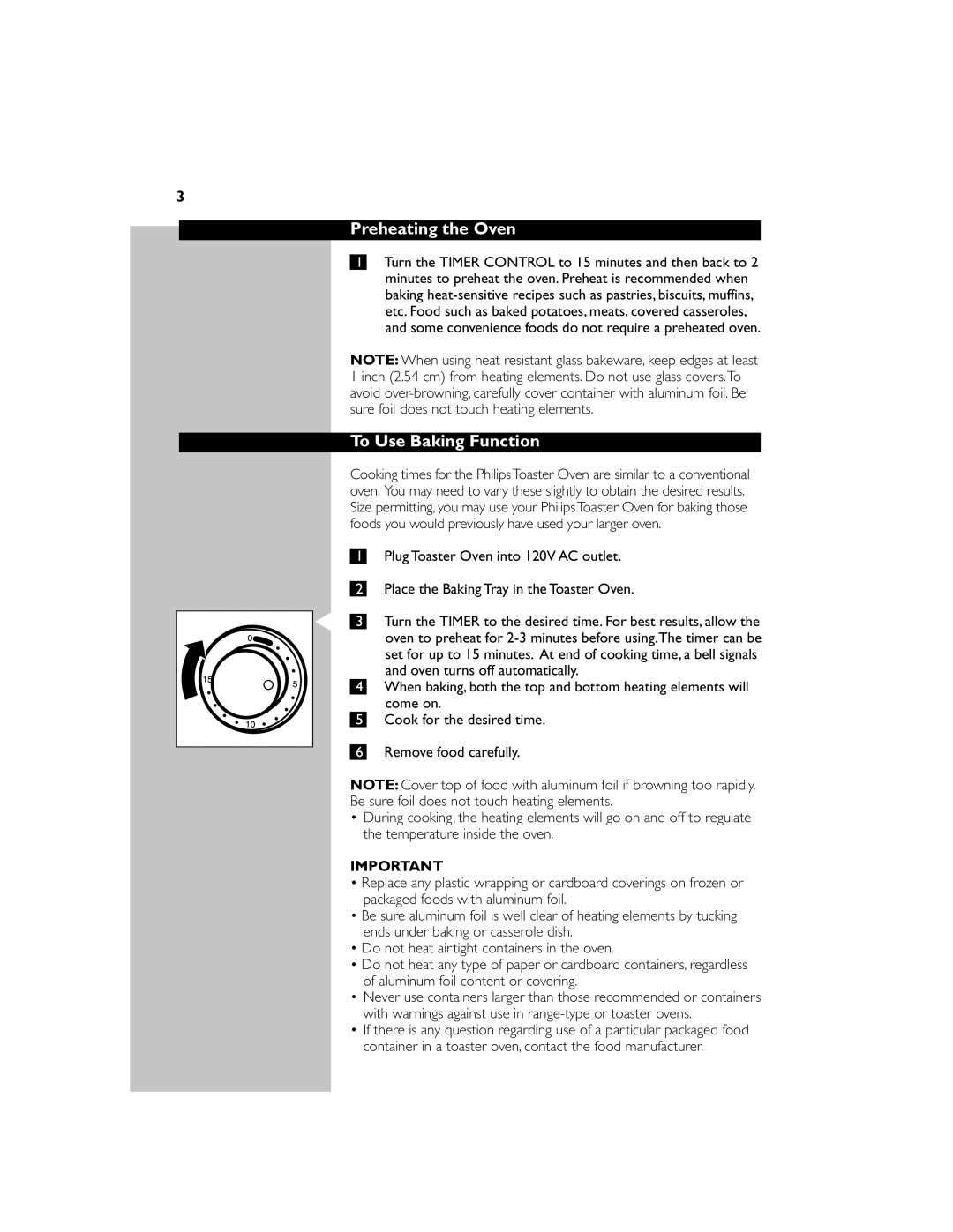 Philips HD4468 manual PreheatingOthe Oven, Tod esUsenot touchBakingheatingFunctionelements 