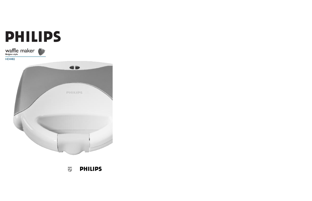 Philips HD4482 manual Waffle maker 