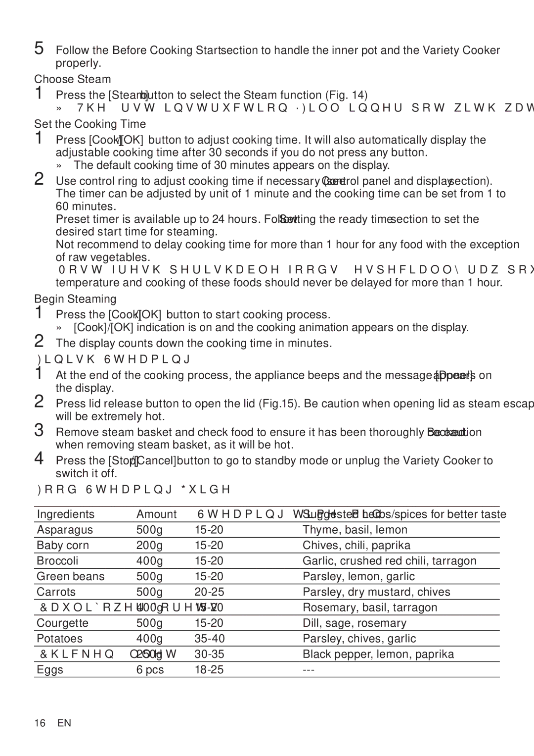 Philips HD4779 user manual Set the Cooking Time 