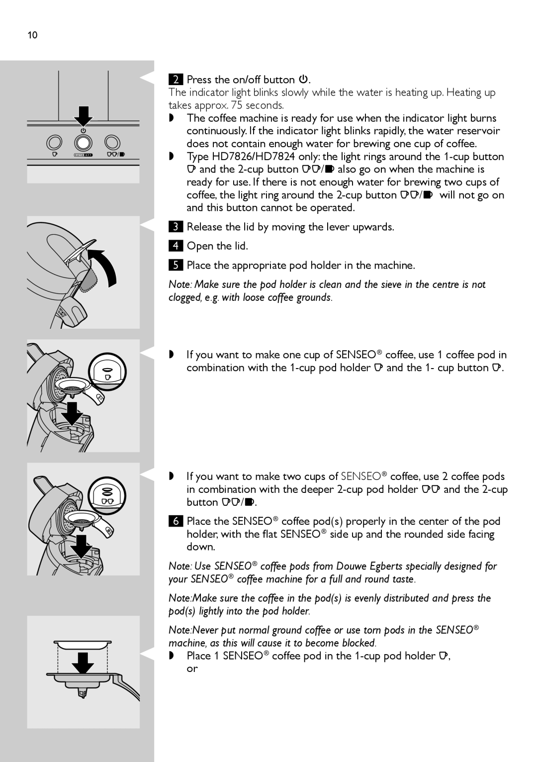 Philips HD7824, HD7820, HD7826 manual 