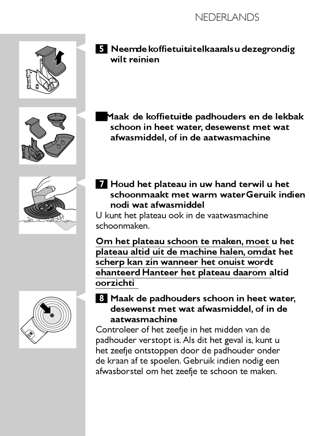 Philips HD7827, HD7825 user manual Nederlands 