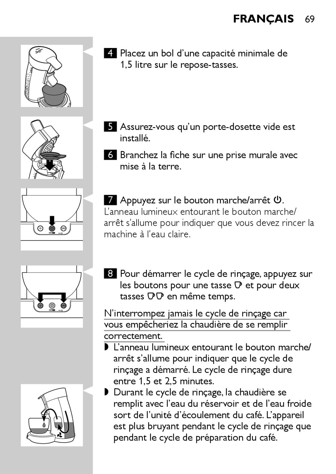 Philips HD7827, HD7825 user manual Français 