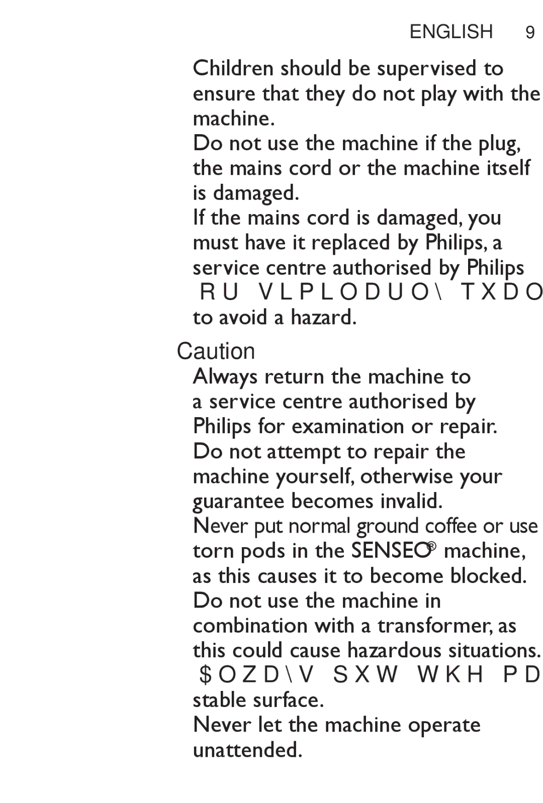 Philips HD7827, HD7825 user manual English 