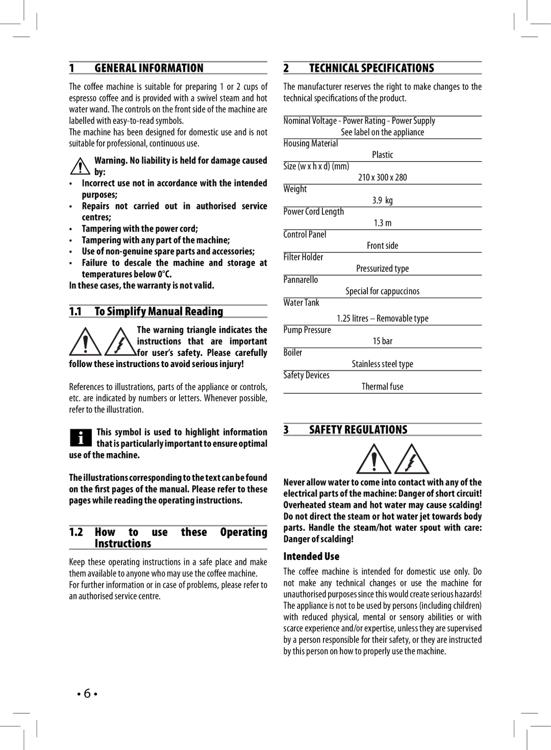 Philips HD8327/47 manual General Information, To Simplify Manual Reading, How to use these Operating Instructions 