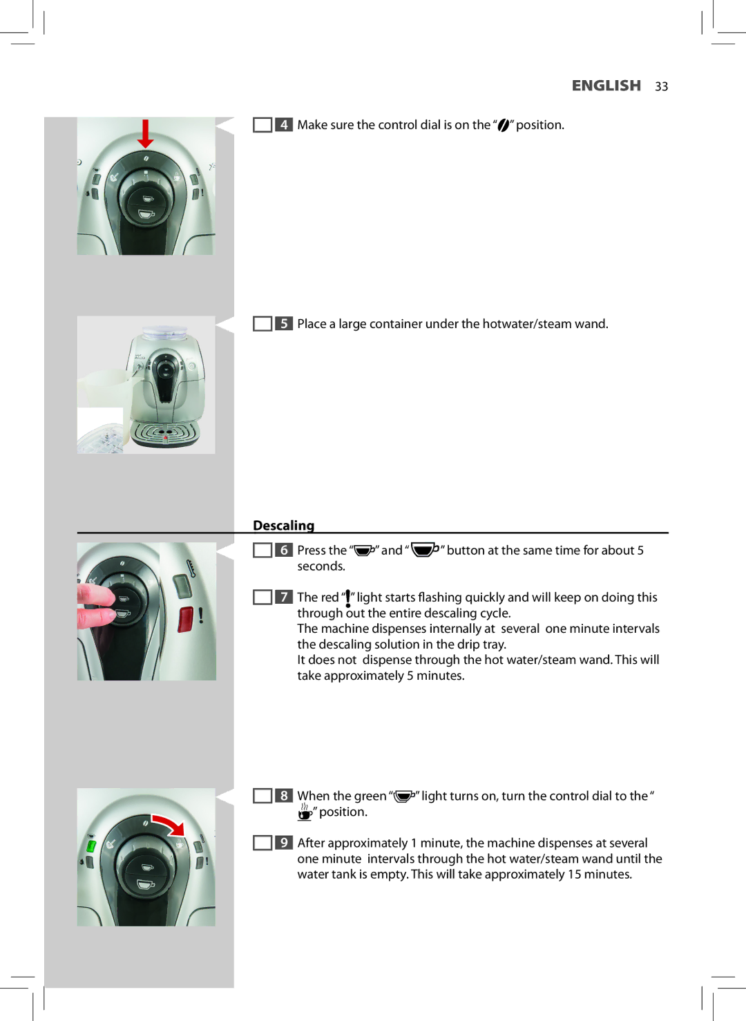 Philips HD8745, HD8743, HD8747 user manual Descaling 